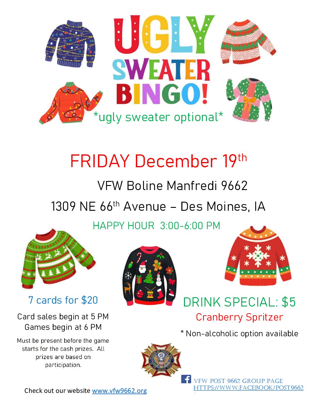 UGLY Sweater BINGO