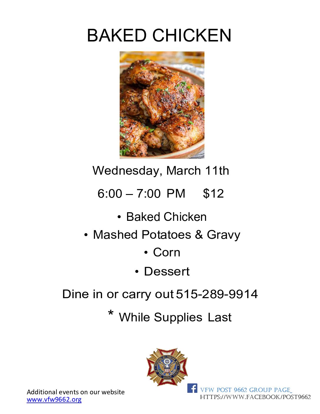 Wednesday Night Meal